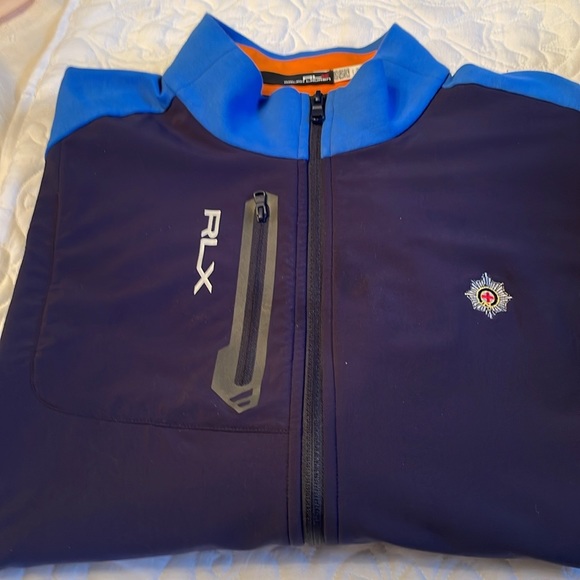 Ralph Lauren RLX Golf Paneled Stretch Terry Blue Vest Size XL - Picture 4 of 8